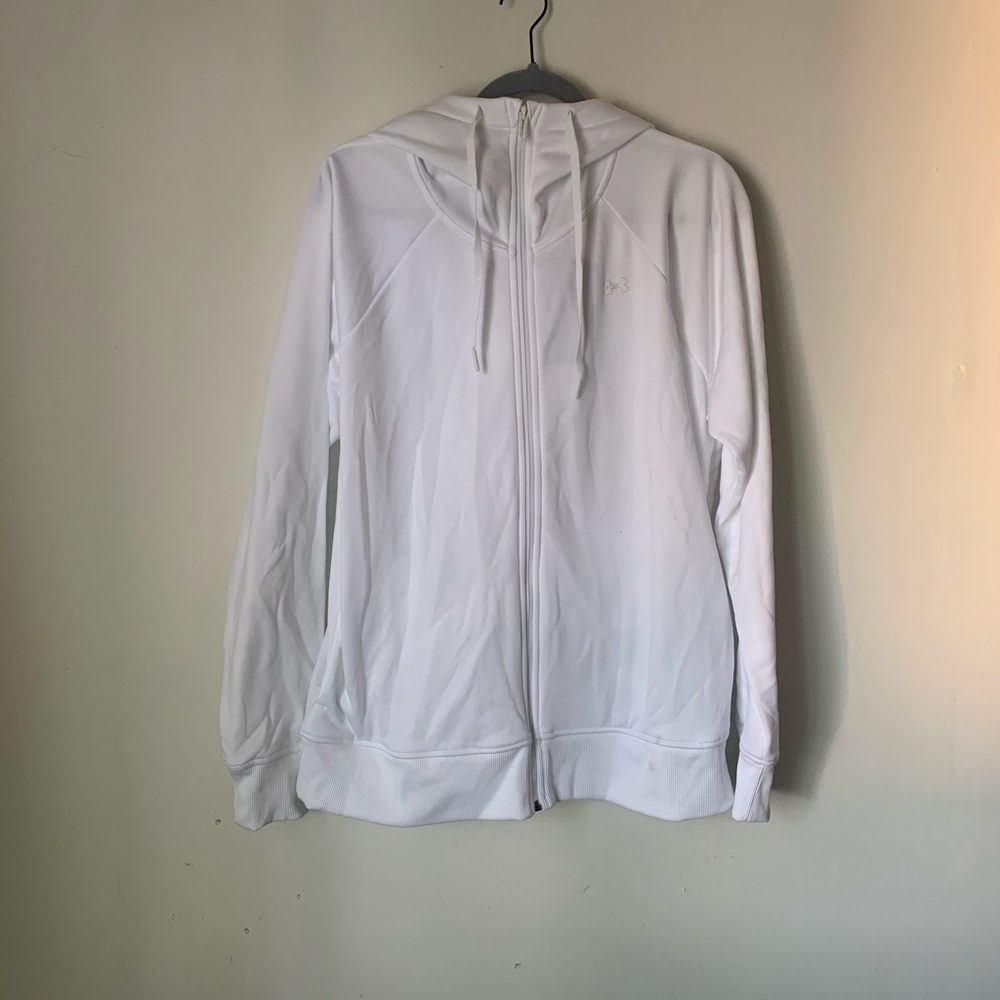Under armor white sweatshirt